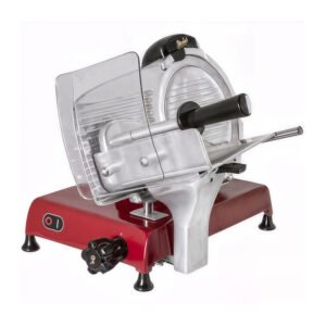 Berkel Red Line 250 Rouge Opaque - Trancheuse professionnelle avec lame en acier de 250 mm