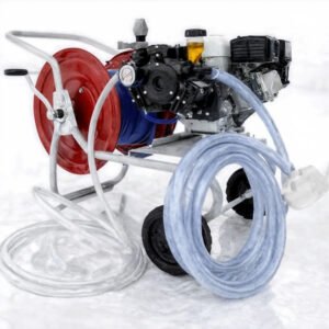 Groupe motopompe de pulvérisation Comet APS 41 avec moteur à essence Honda GP 160 et chariot