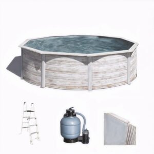 Gre Finlandia ronde Ø300 x 120 cm - Piscine hors-sol en acier