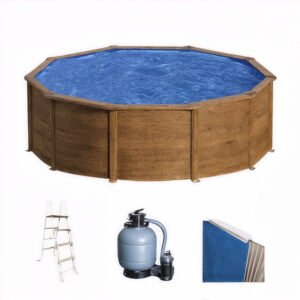 Gre Pacific Ronde Ø300 x 120 cm - Piscine hors sol en acier