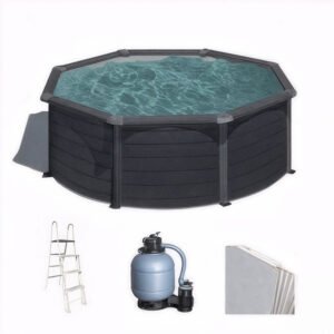 Gre Kea Ronde Ø350 x 120 cm - Piscine hors sol en acier