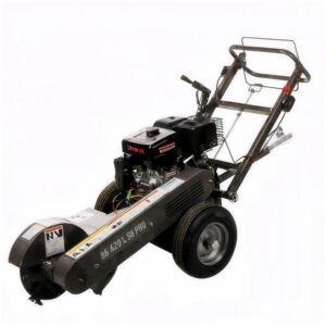 BlackStone SG 420 L ES PRO - Rogneuse de souches - Moteur Loncin de 420 cm3 - Disque de coupe avec 8 marteaux en carbure de tungstène