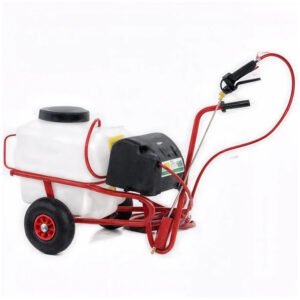 Pulvérisateur à batterie 12 V de 50 l - Pompe de pulvérisateur électrique sur chariot
