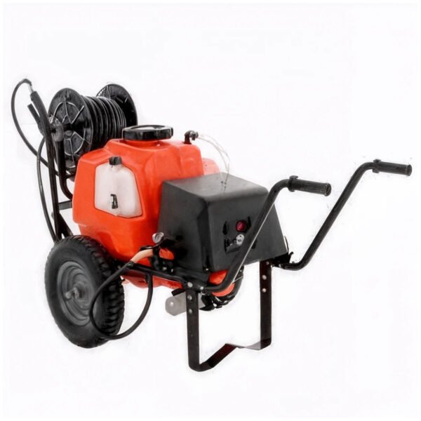 Pompe de pulvérisation à batterie Stocker 12V de 60 l - Pulvérisateur électrique sur chariot