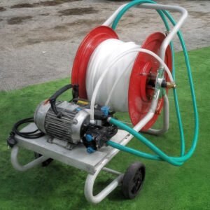 Groupe motopompe de pulvérisation électrique Comet MC 18 moteur monophasé et chariot