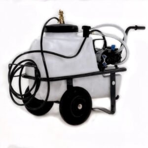 Groupe motopompe de pulvérisation Comet MC 18 - moteur électrique monophasé sur chariot cuve 50 L