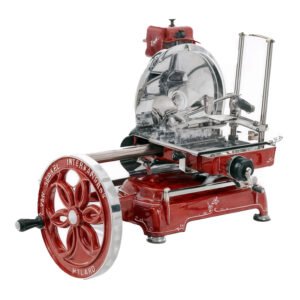 Berkel B114 - Trancheuse à volant - Lame en acier au chrome de 320 mm - Rouge