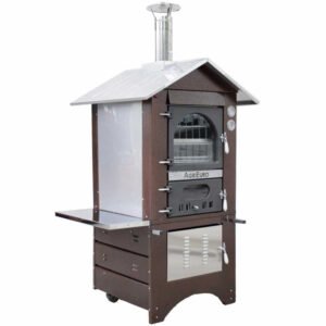Medius-60-Deluxe-EXT - Four à bois-en-acier-d'exterieur-cuivre-émaillé-Inox