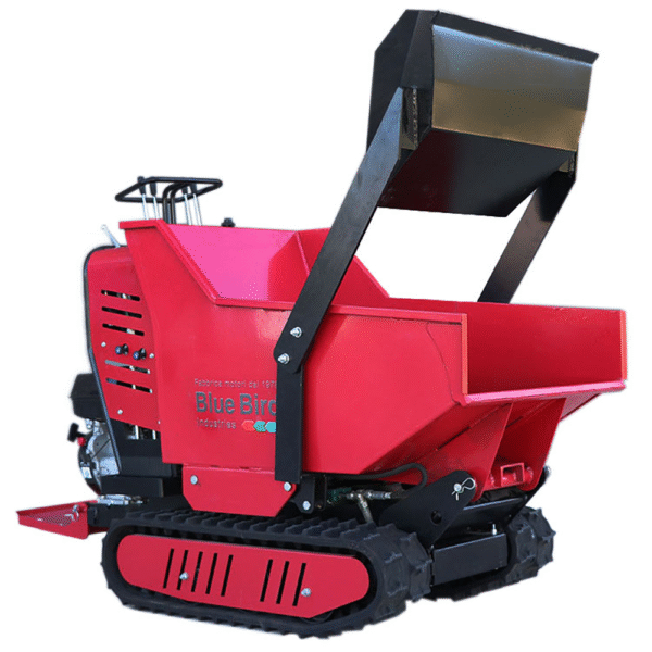 Brouette à chenilles Blue Bird-Trasporter-500DL - Benne-dumper-hydraulique-500-kg