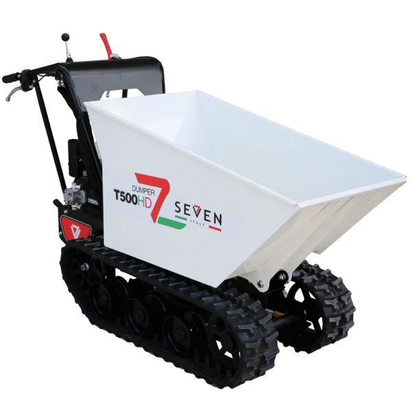 Brouette à chenilles-seven-italy-T500HD-GX-E-caisson-dumper-hydraulique-charge-500-kg