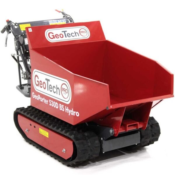 Brouette à moteur-GeoTech-GeoPorter-530D-BS-hydro-12-CV-benne-dumper-hydraulique-500-kg