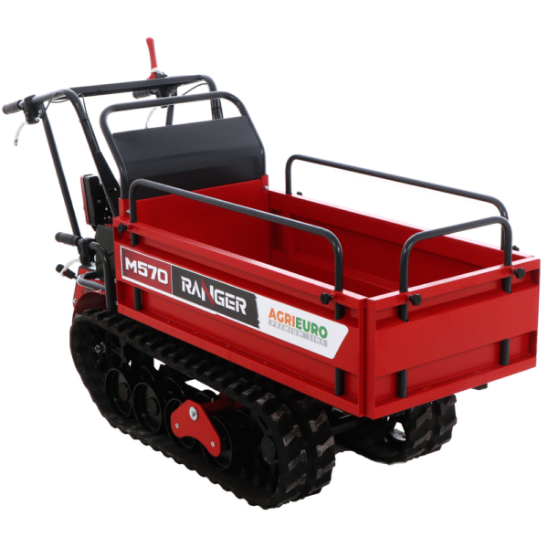Brouette-motorisée à chenilles-extensible-ranger-M570-E-moteur-honda-GX200-démarrage-électrique