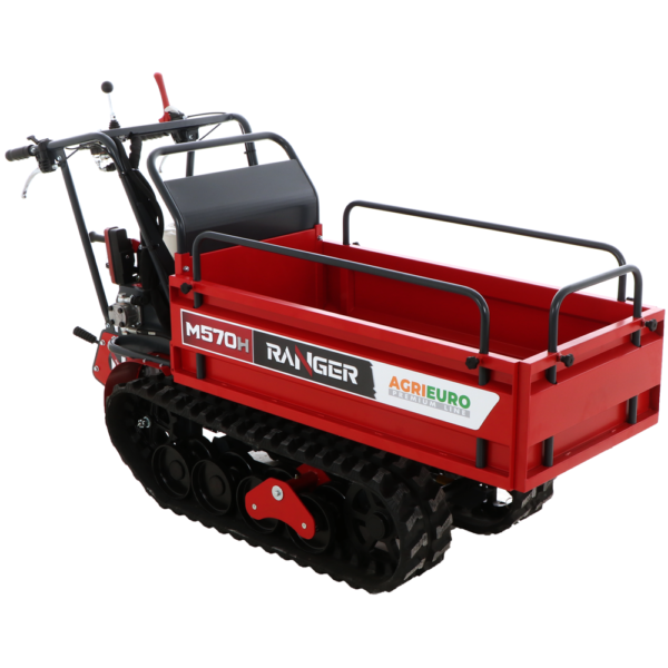 Brouette-motorisée à chenilles-extensible-ranger-M570-H-E-moteur-honda-GX200-démarrage-électrique