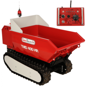 Geotech-Pro-TMD-400-HR-brouette à batterie-radiocommande-basculement-hydraulique-48v-15Ah