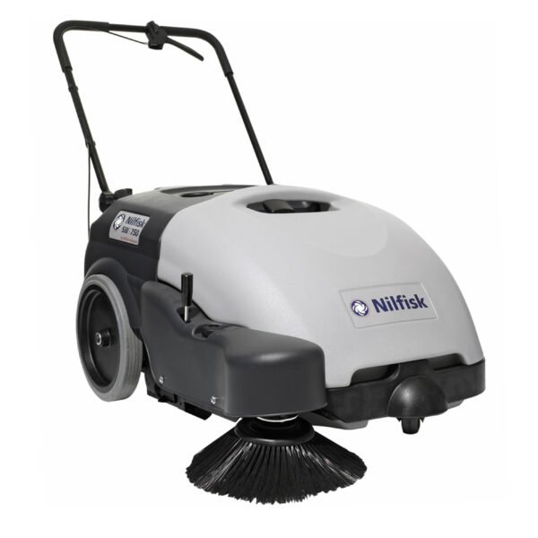 Nilfisk-SW750-balayeuse-autotracte-batterie-avec-bac-de-ramassage-12v-46Ah