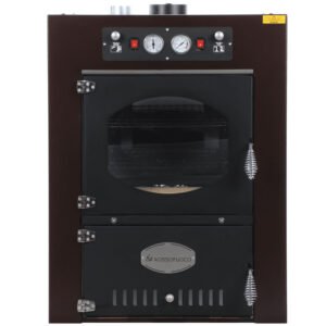 Rossofuoco-Garden-Color-80-four à bois-encastrable-marron